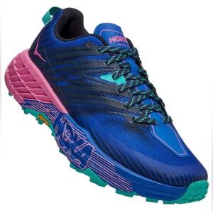Hoka Women's Vibrant Blue and Pink Athletic Shoes